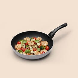 Chảo Chống D&iacute;nh LocknLock Grano IH Frypan, d&ugrave;ng được bếp từ - O9CAW2872IH - 28CM - S&acirc;u l&ograve;ng